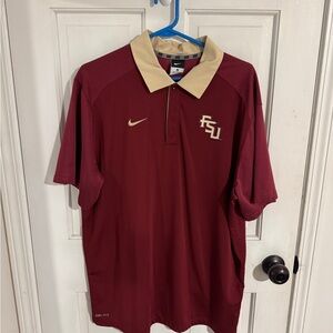 FSU Nike Garnet and Gold Polo Shirt